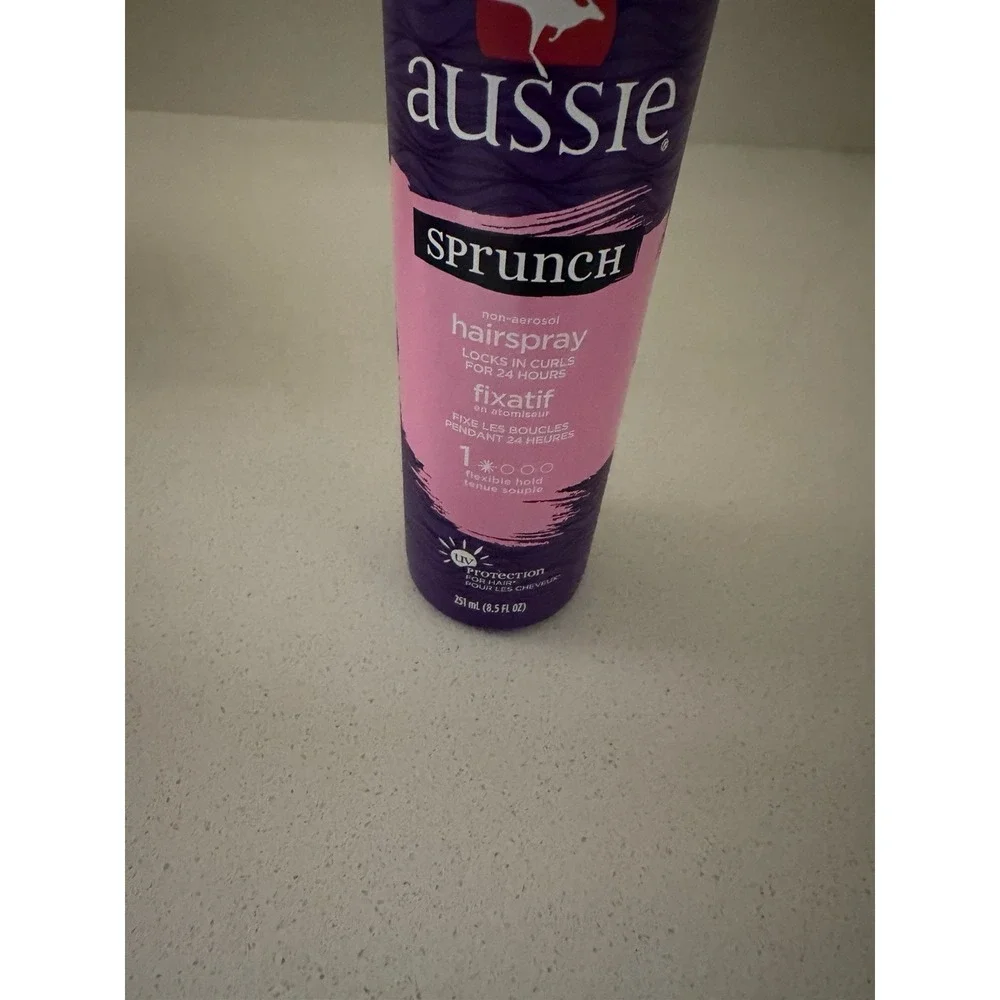 Aussie Sprunch Hair Spray 8.5oz Strong Hold 24Hr Curl Lock Original Formula